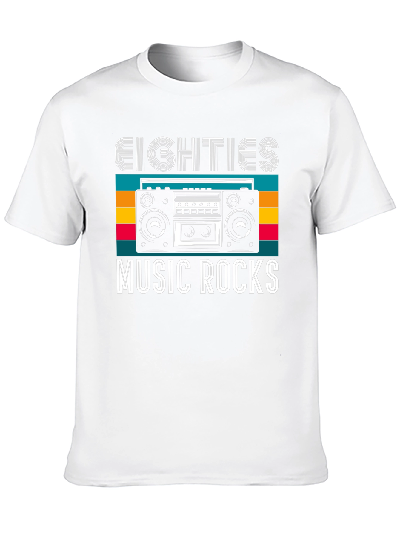 Eighties Music Rocks Graphic T-Shirt