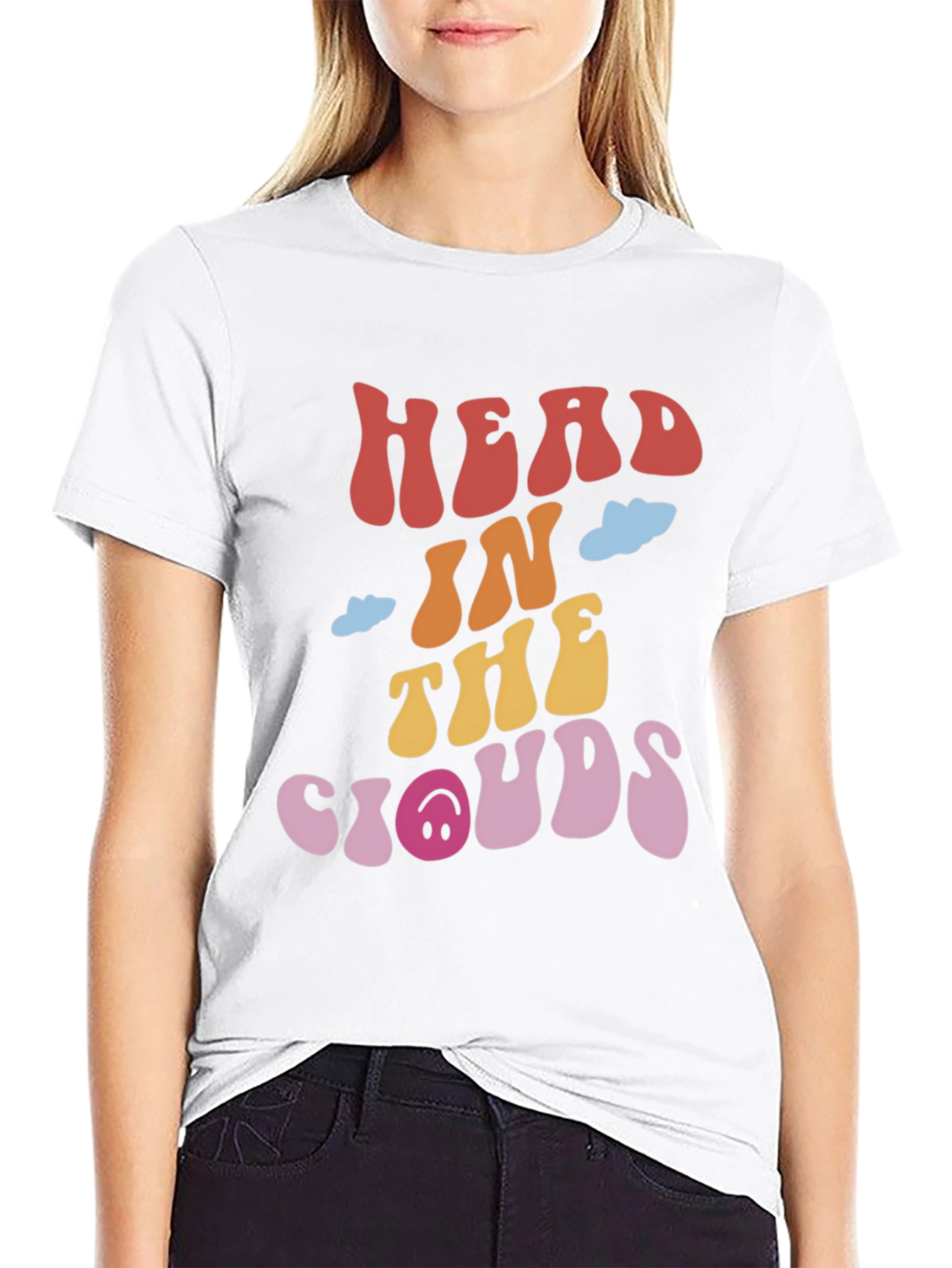 Retro Head In The Clouds Graphic Tee