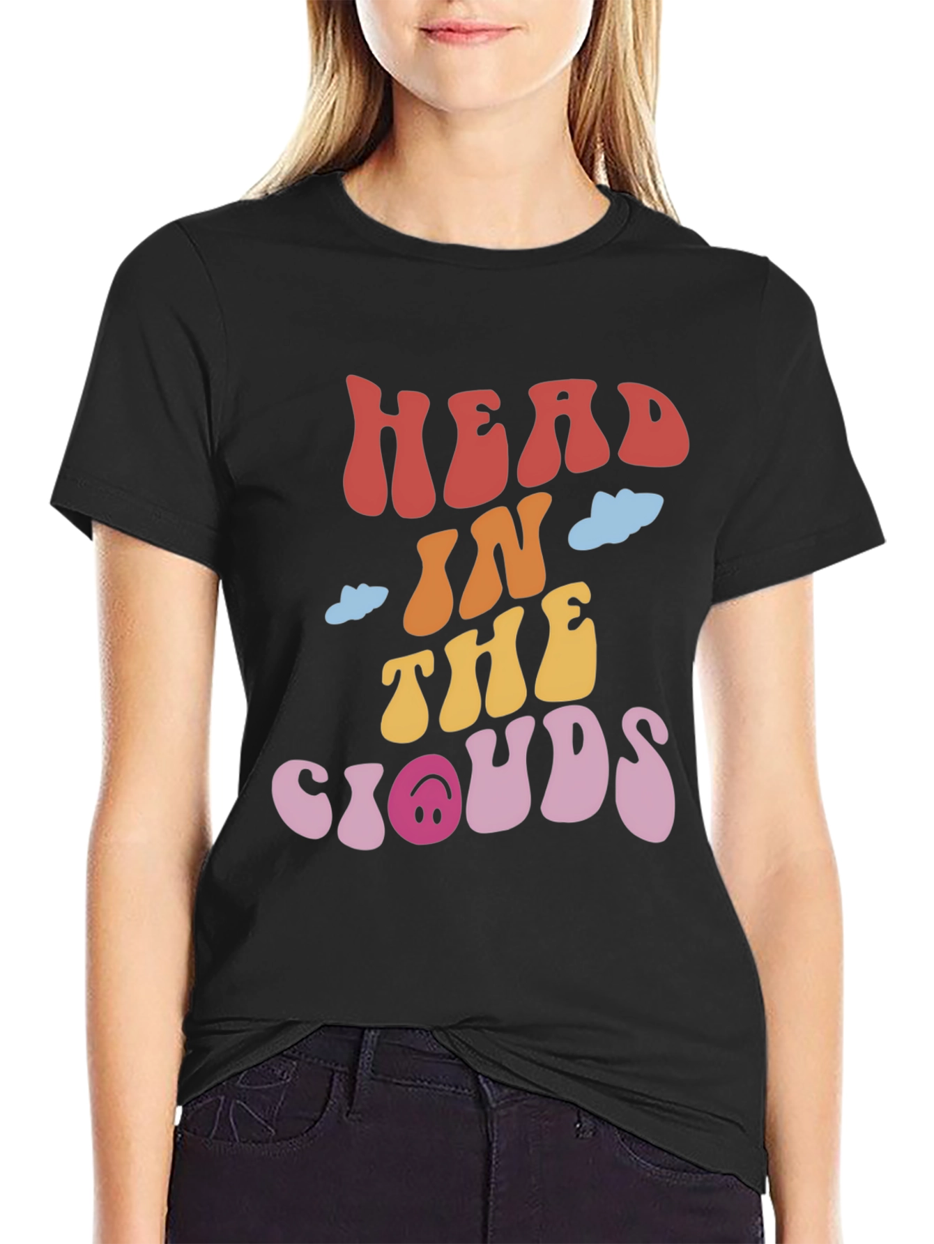 Retro Head In The Clouds Graphic Tee