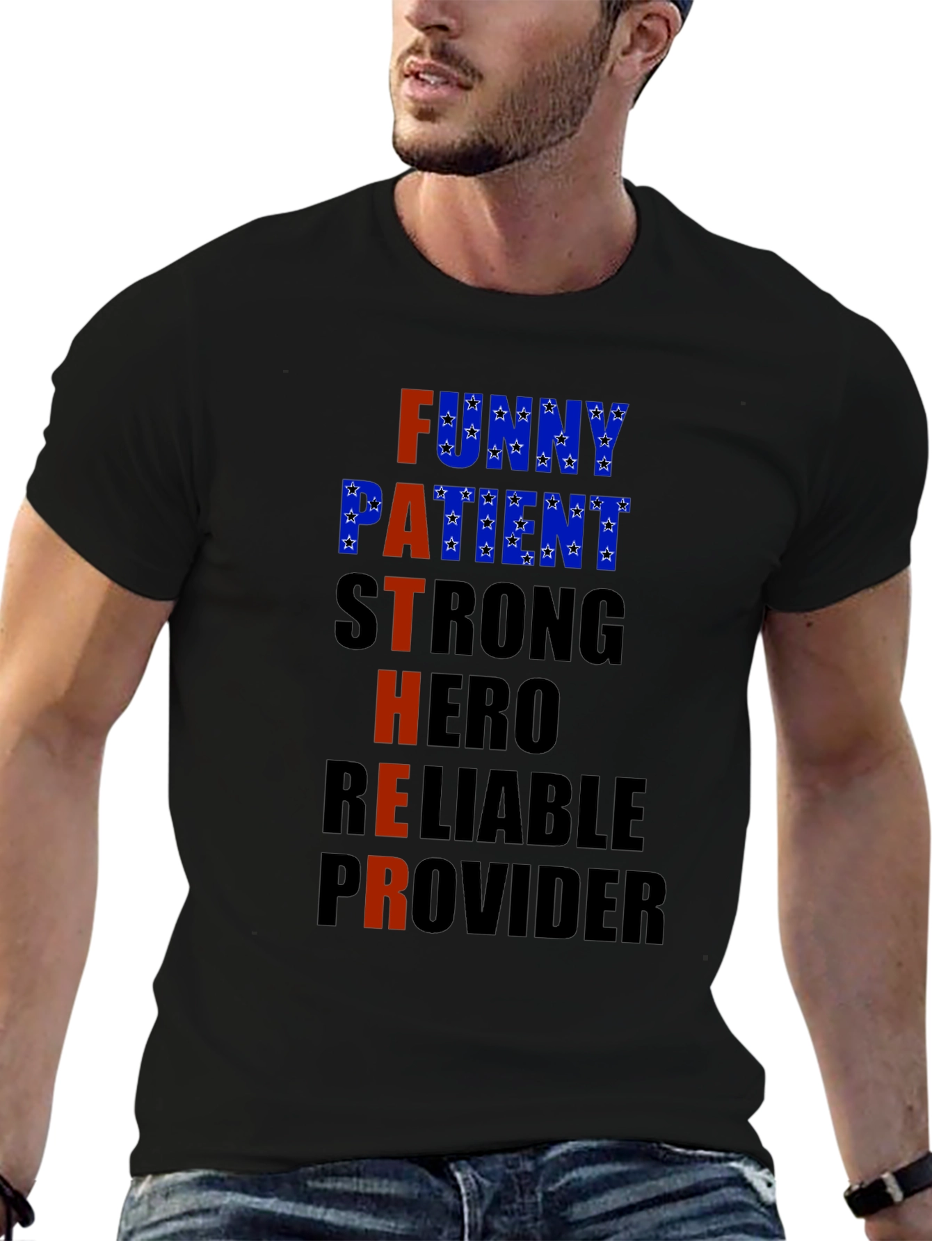 Fathers Day T-Shirt - Funny Patient Strong Hero