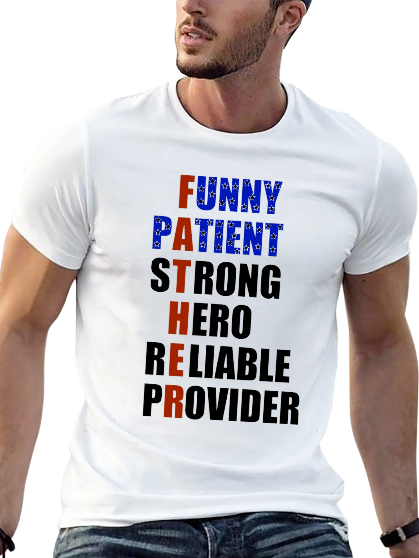 Fathers Day T-Shirt - Funny Patient Strong Hero