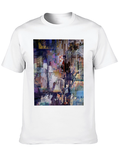 Abstract Art Print Black T-Shirt