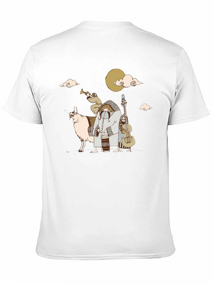 Music Lovers Black Cotton Tee