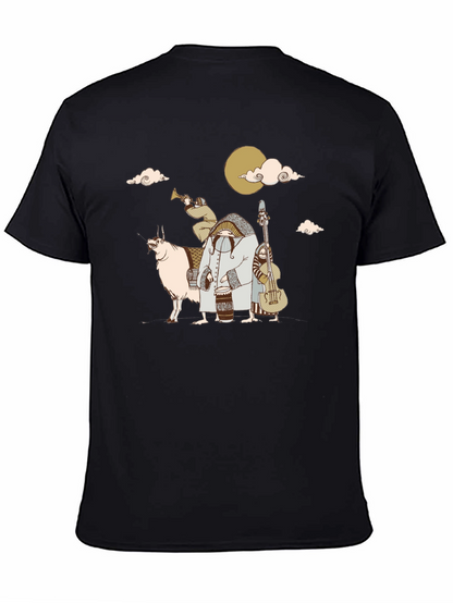 Music Lovers Black Cotton Tee