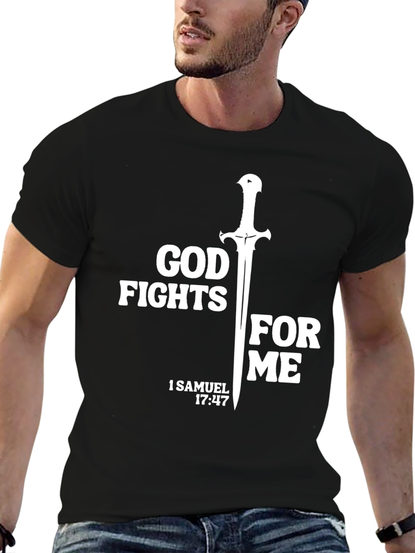 God Fights for Me Graphic Tee
