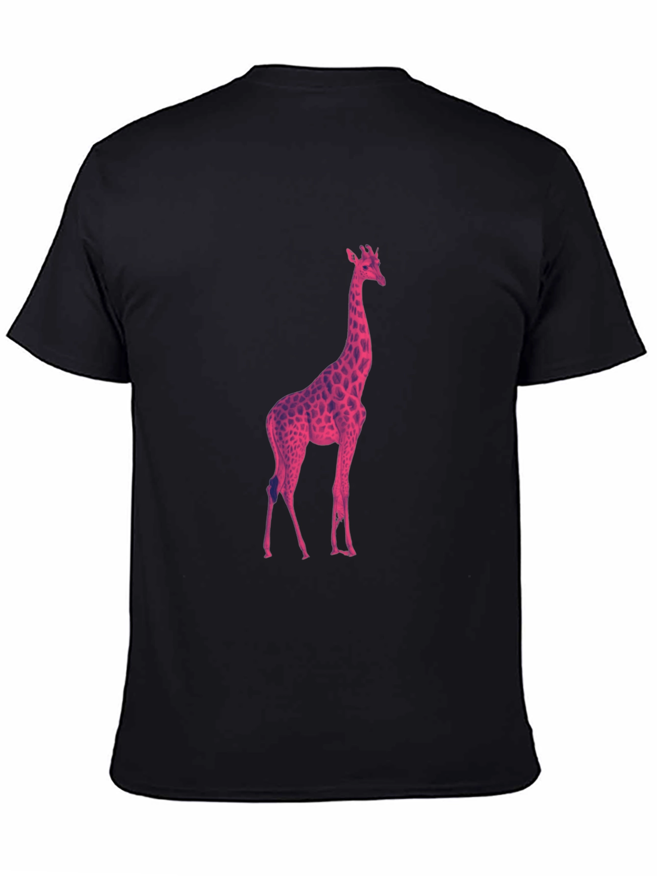 Cool Giraffe Graphic Tee - Black T-Shirt