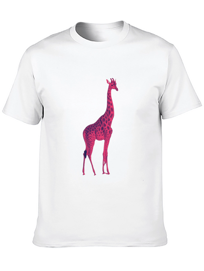 Cool Giraffe Graphic Tee - Black T-Shirt