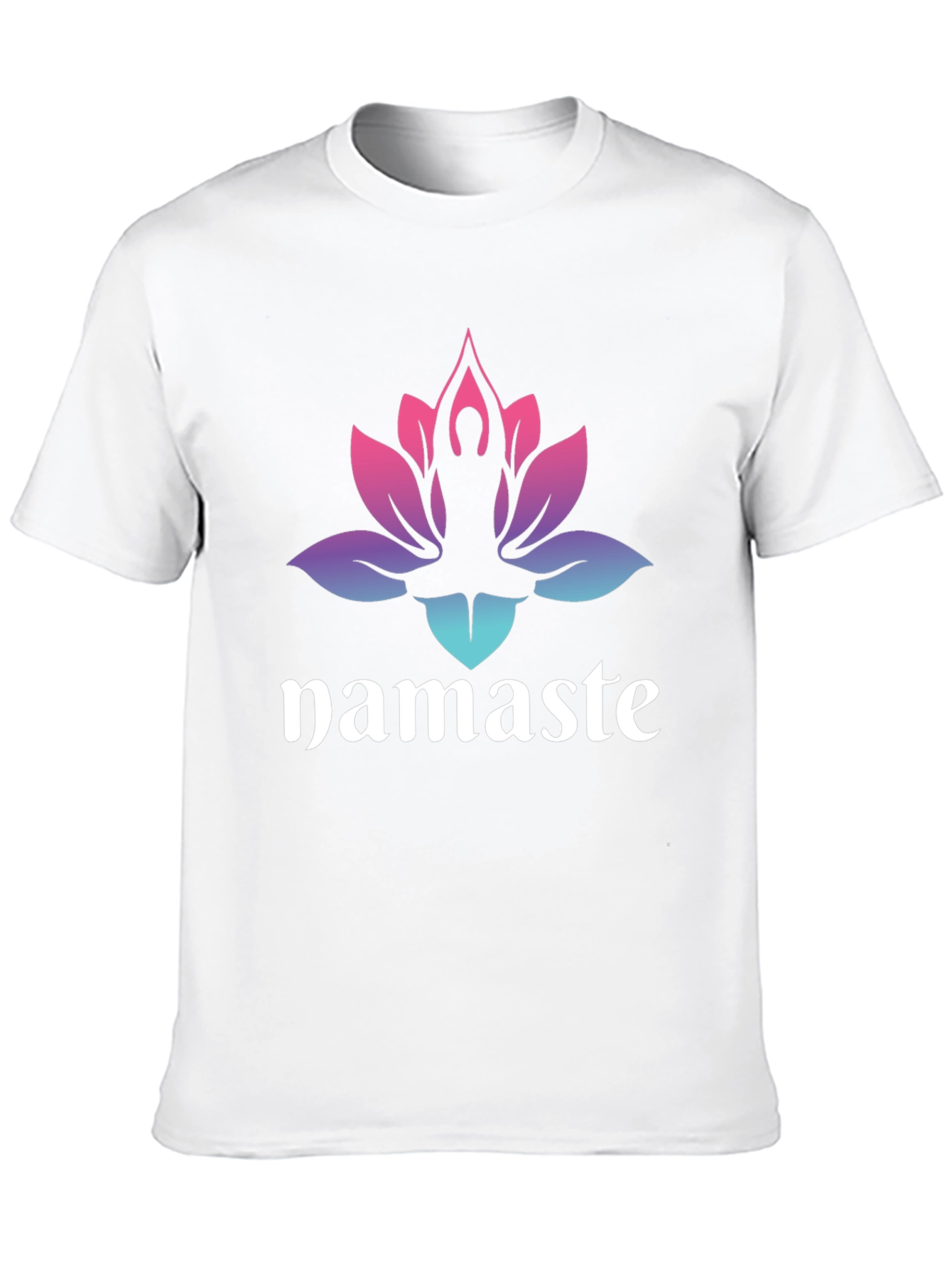 Namaste Lotus Graphic Tee - Mens Black T-Shirt