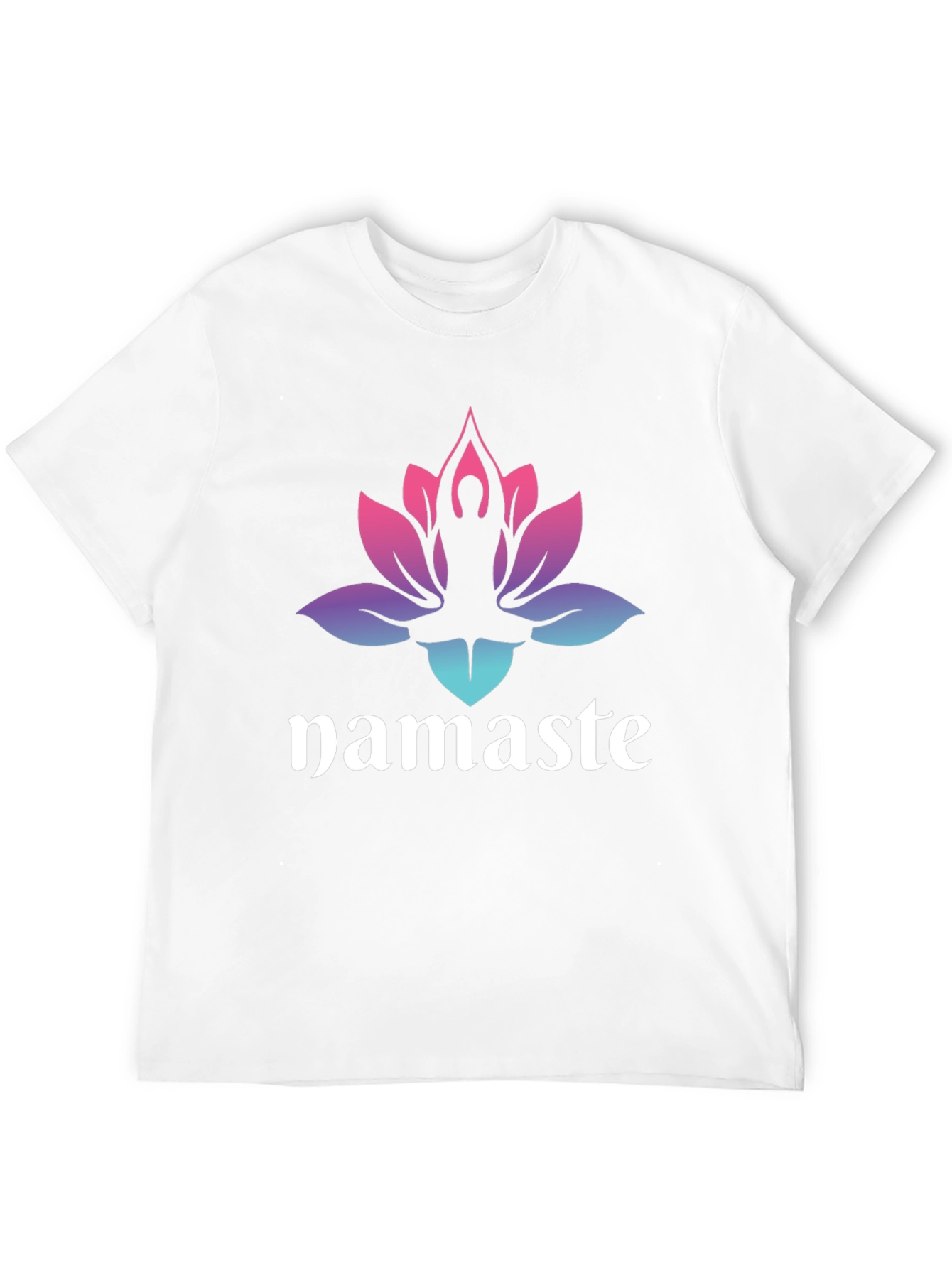 Namaste Lotus Graphic Tee - Mens Black T-Shirt