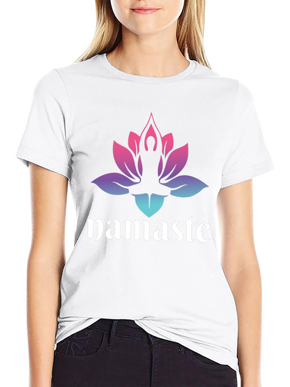 Namaste Lotus Graphic Tee - Mens Black T-Shirt