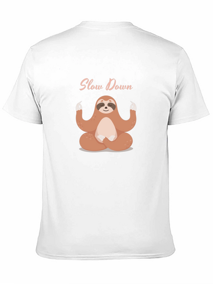 Meditating Sloth T-Shirt - Slow Down