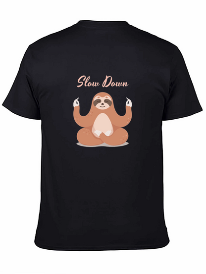 Meditating Sloth T-Shirt - Slow Down
