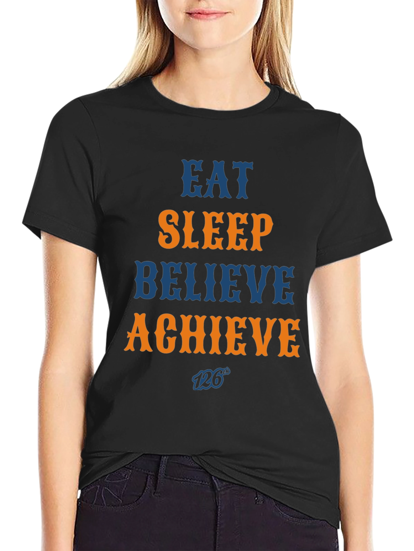 Eat Sleep Believe Achieve Graphic Tee