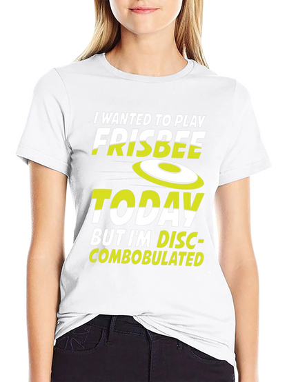Funny Frisbee Disc-Combobulated Graphic T-Shirt