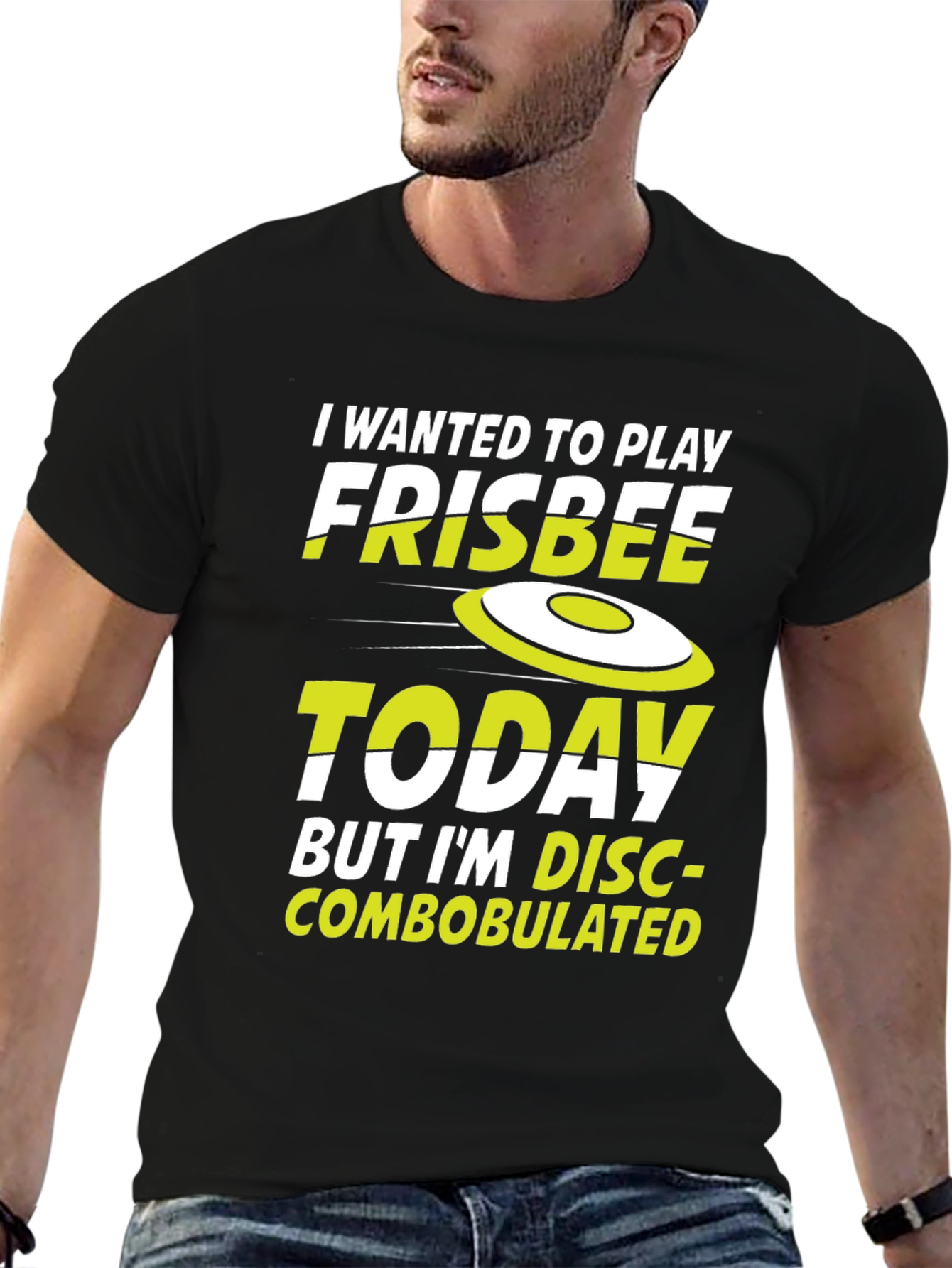 Funny Frisbee Disc-Combobulated Graphic T-Shirt