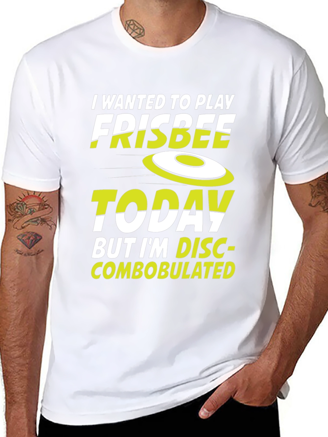 Funny Frisbee Disc-Combobulated Graphic T-Shirt