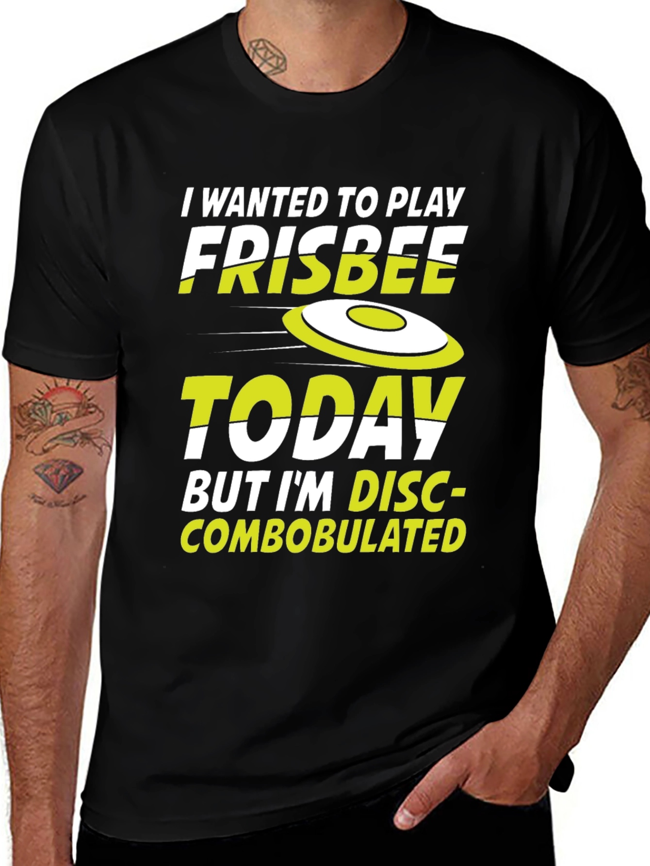 Funny Frisbee Disc-Combobulated Graphic T-Shirt