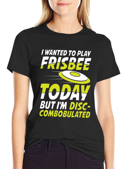 Funny Frisbee Disc-Combobulated Graphic T-Shirt