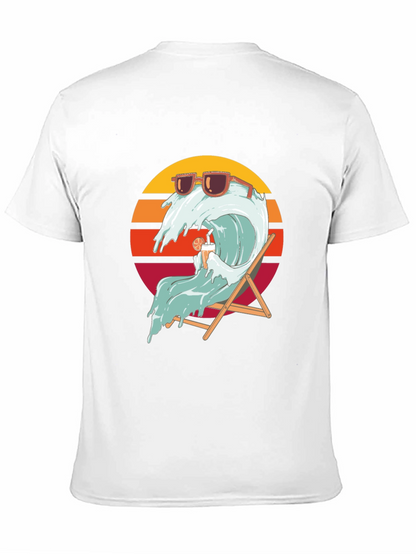 Cool Wave Graphic T-Shirt - Black Summer Vibes