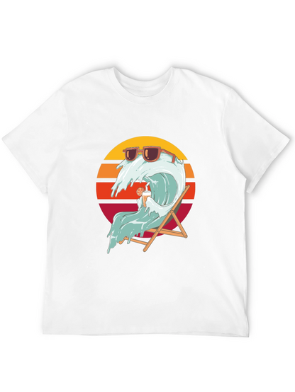 Cool Wave Graphic T-Shirt - Black Summer Vibes