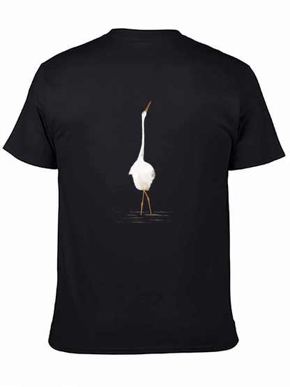 Egret Graphic Tee - Classic Black T-Shirt