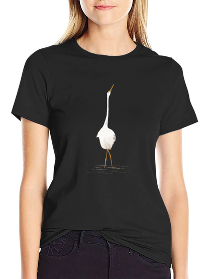 Egret Graphic Tee - Classic Black T-Shirt