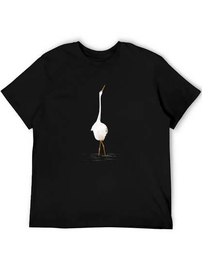Egret Graphic Tee - Classic Black T-Shirt