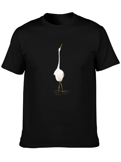Egret Graphic Tee - Classic Black T-Shirt