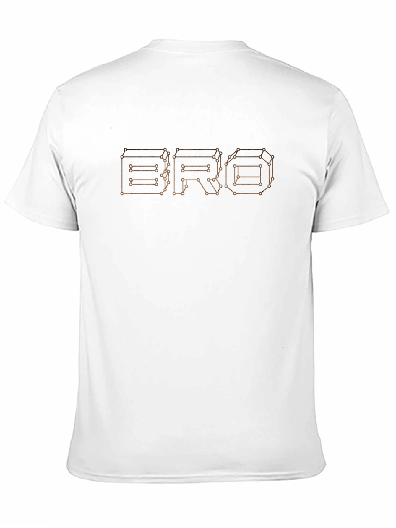 Geometric BRO Graphic Tee - Modern Design