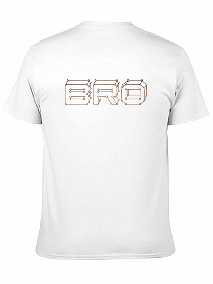 Geometric BRO Graphic Tee - Modern Design