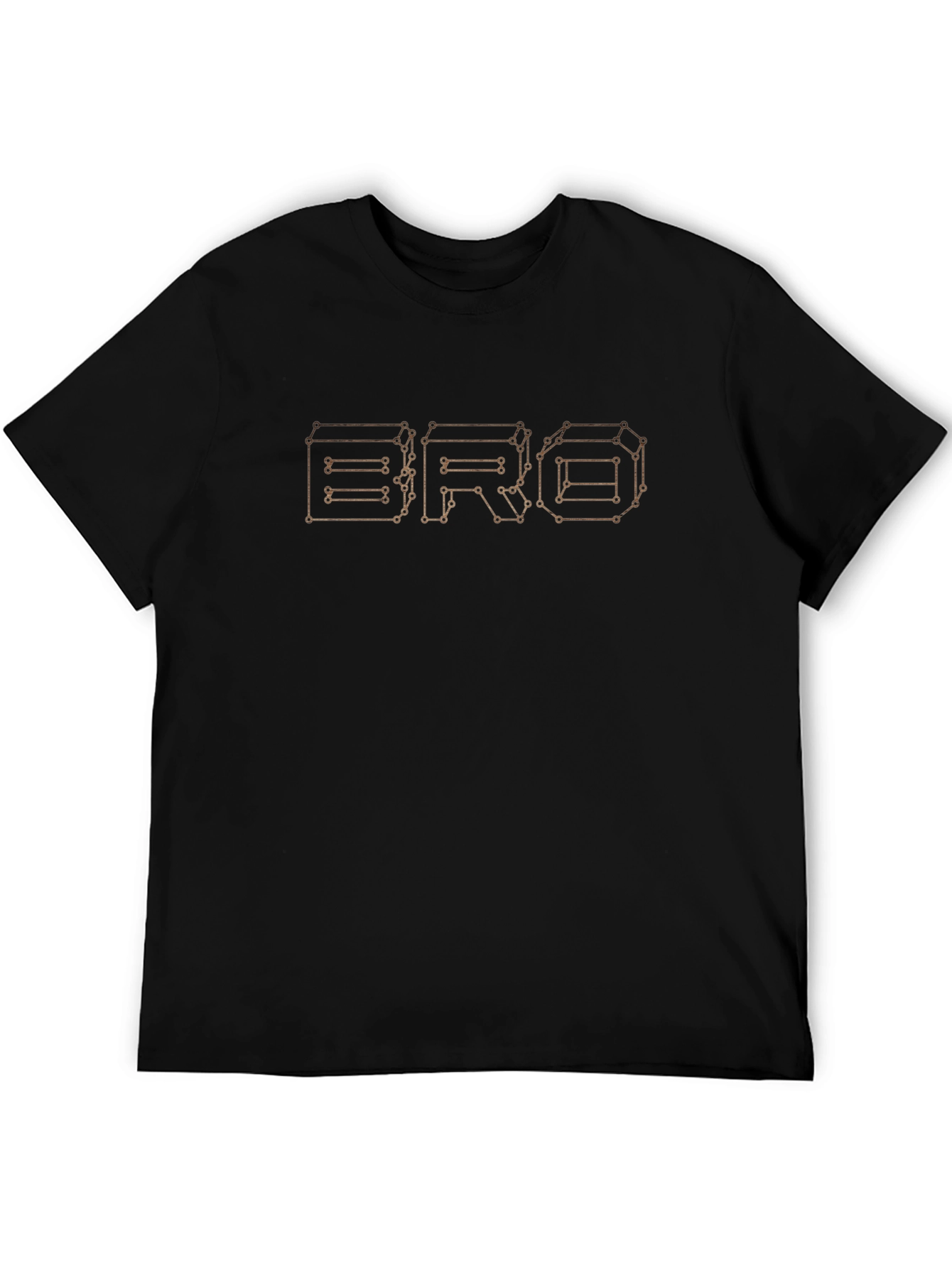 Geometric BRO Graphic Tee - Modern Design