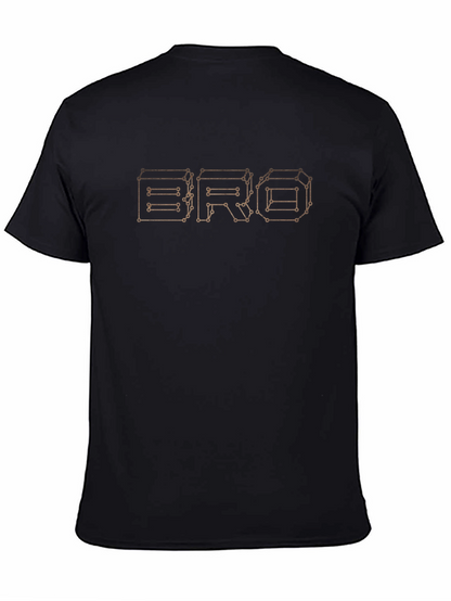 Geometric BRO Graphic Tee - Modern Design