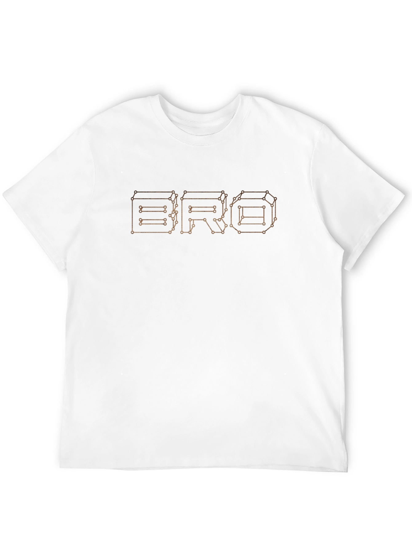 Geometric BRO Graphic Tee - Modern Design