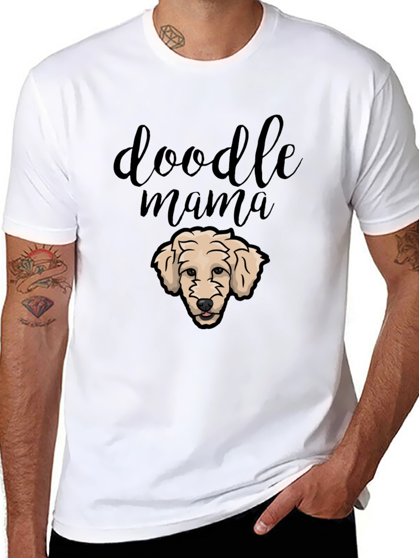 Doodle Mama Black T-Shirt - Dog Lover Apparel