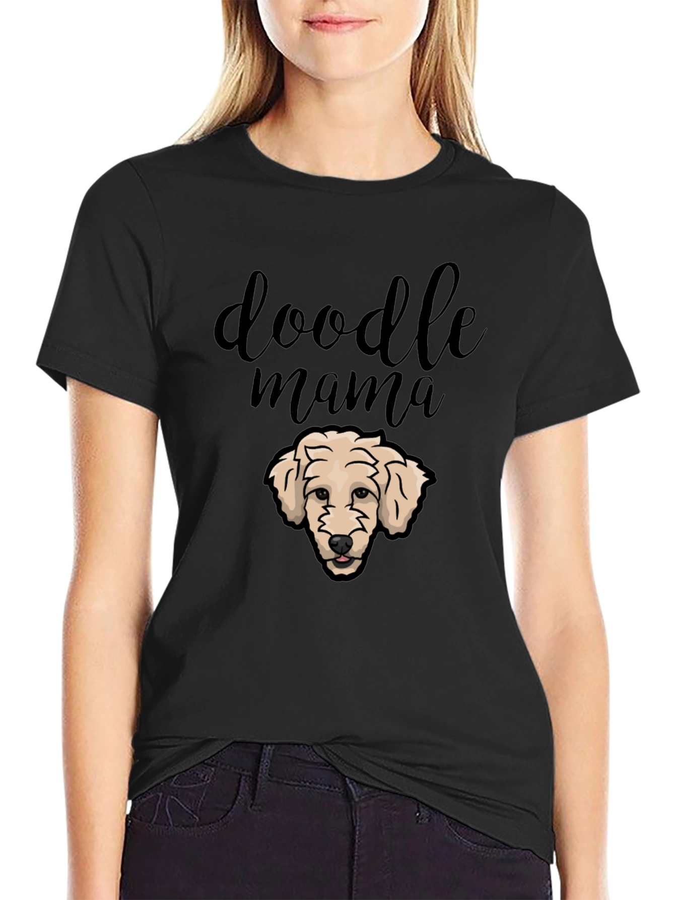 Doodle Mama Black T-Shirt - Dog Lover Apparel