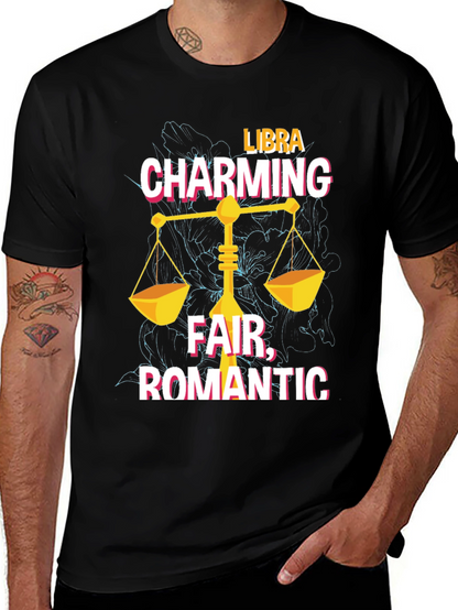 Libra Zodiac T-Shirt: Charming Fair Romantic