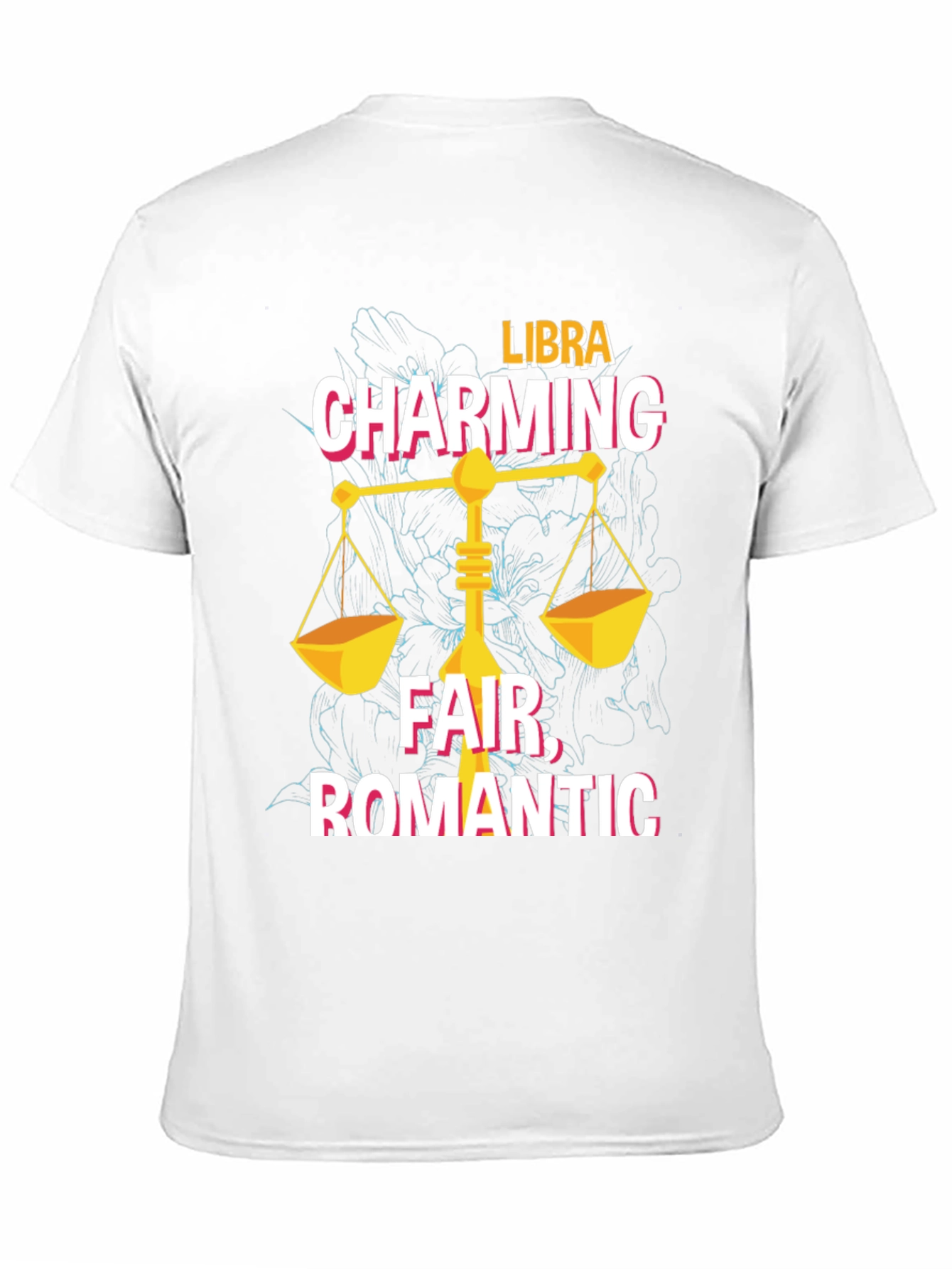 Libra Zodiac T-Shirt: Charming Fair Romantic