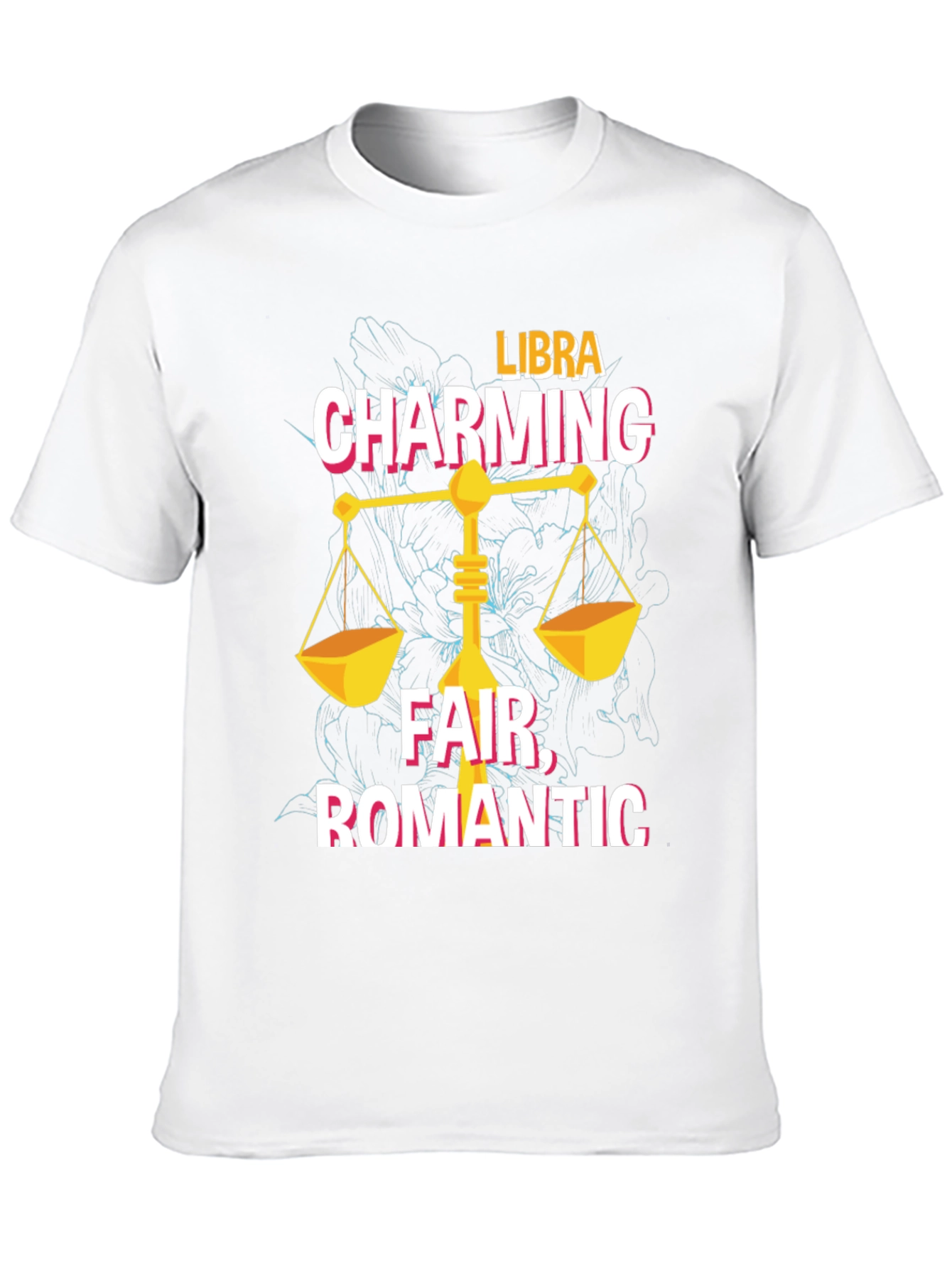 Libra Zodiac T-Shirt: Charming Fair Romantic