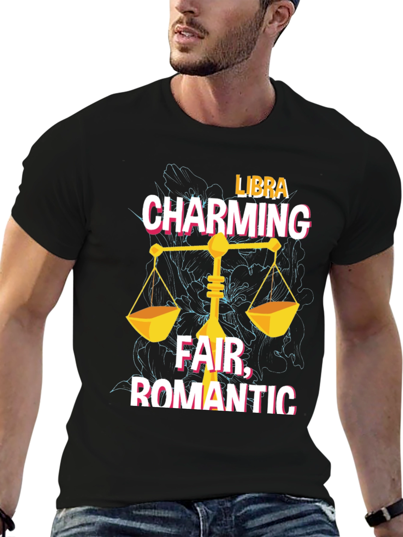 Libra Zodiac T-Shirt: Charming Fair Romantic