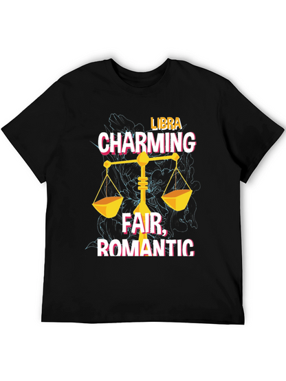 Libra Zodiac T-Shirt: Charming Fair Romantic