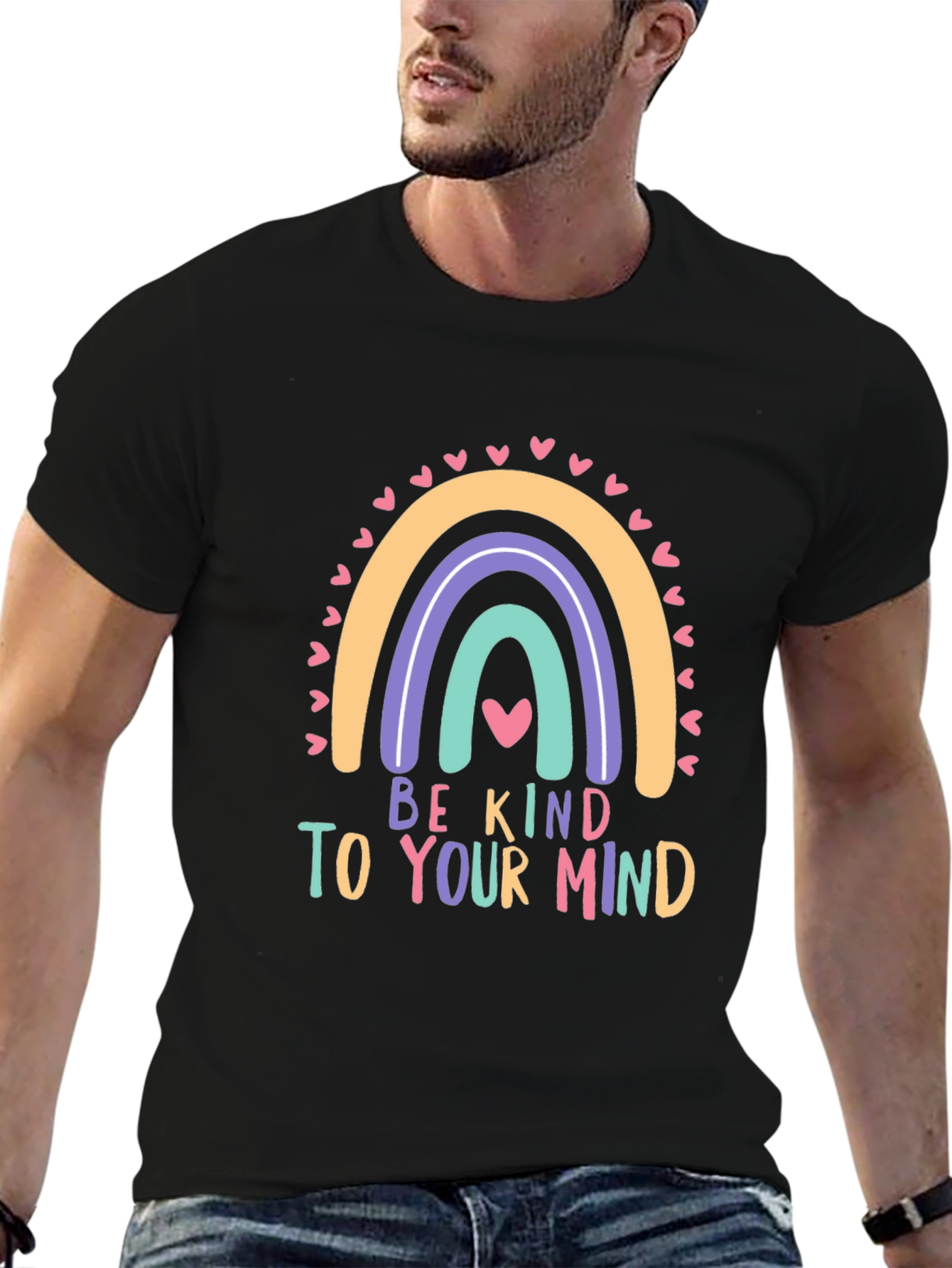 Be Kind Rainbow Graphic Tee