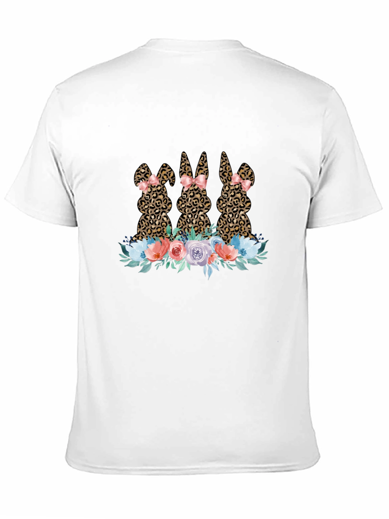 Leopard Bunny Floral T-Shirt