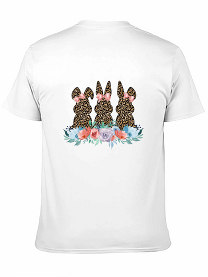 Leopard Bunny Floral T-Shirt