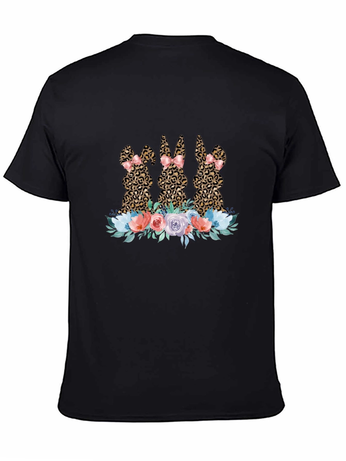 Leopard Bunny Floral T-Shirt