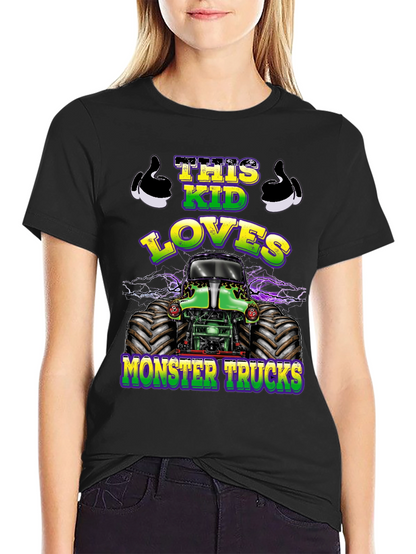This Kid Loves Monster Trucks T-Shirt