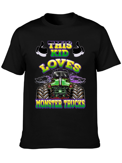 This Kid Loves Monster Trucks T-Shirt