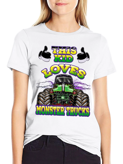 This Kid Loves Monster Trucks T-Shirt
