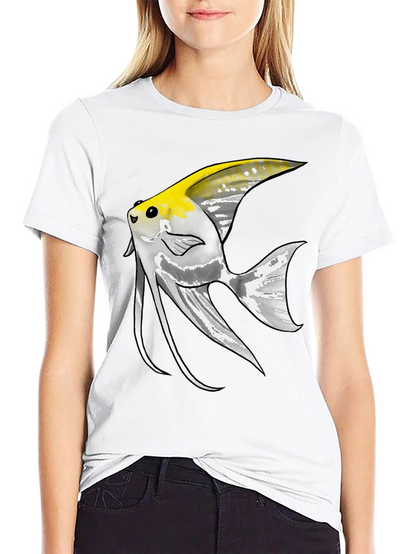 Angelfish Graphic Tee - Unique Fish Design