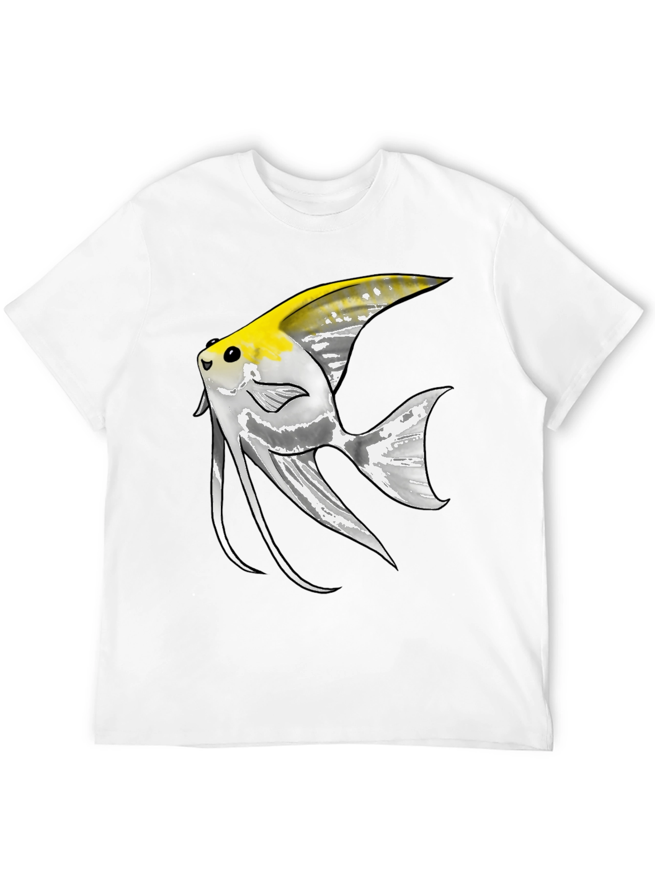 Angelfish Graphic Tee - Unique Fish Design
