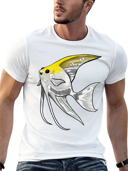 Angelfish Graphic Tee - Unique Fish Design